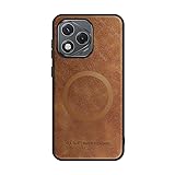 Pzwoxukhov Compatible with Honor 400 Lite Case Cover,PU Leather，Shockproof Phone Case，Compatible with Honor X70i Case Brown