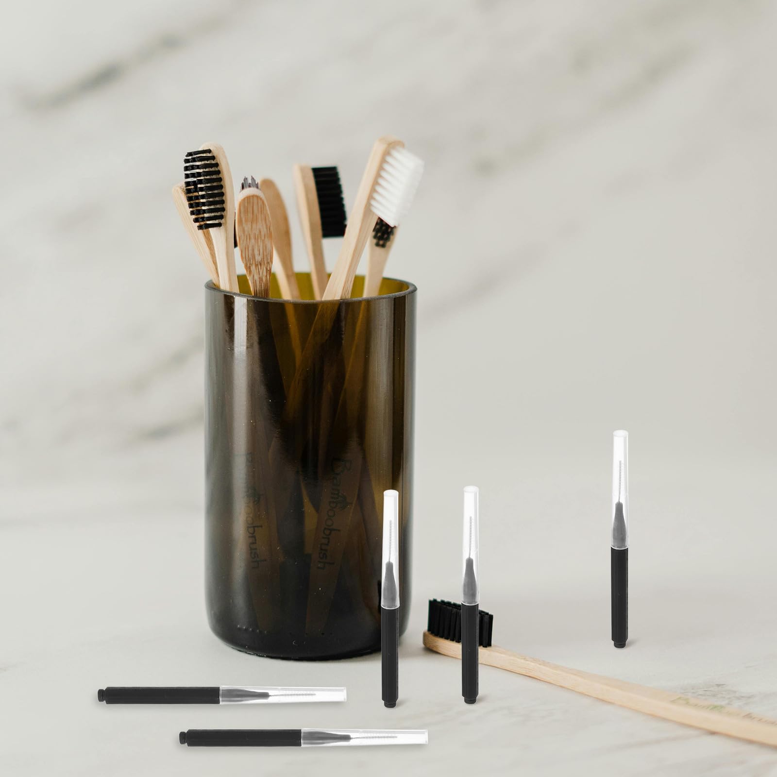 50 Brosses Interdentaires Nettoyeur Interdentaire Poils Fins Souples et Poignée Ergonomique Soin des Gencives