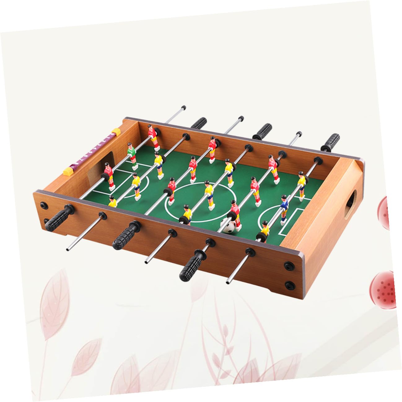 Mini Calcio Balilla da Tavolo Portatile Sei Aste in Mdf, Gioco Intelligente per Ragazzo Ragazza e Adulti, per Serate di Famiglia e Spazi Ridotti
