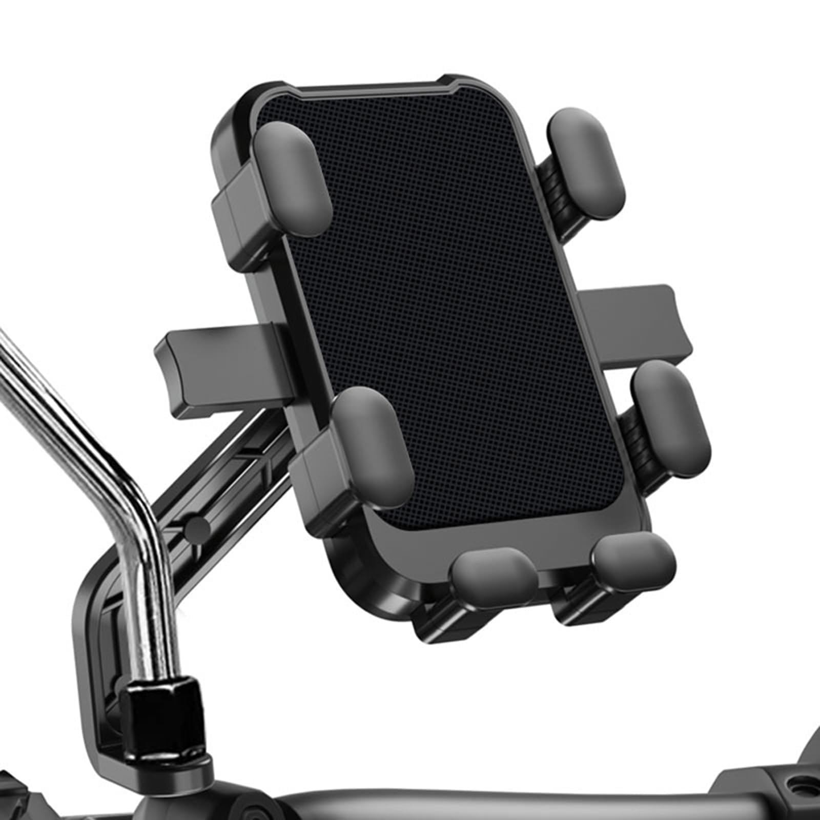YDSTNiu Motorcycle Smartphone Mount Holder for 50cc 110cc 125cc ATV Dirt Pit, Motorcycle Cell Phone Mount Handlebar Bracket Anti-Vibration Secure Navigation Support Stand,B