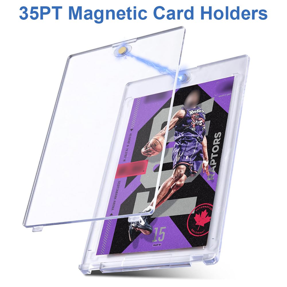 KAHEIGN 12Pcs Sammelkarten Hüllen Mit Magnet, 35PT Produktbild-Vorschau 5