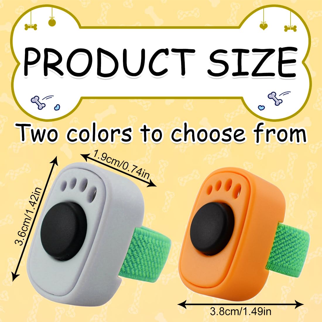 YAYNO 2 PCS Clicker Chien Dressage Multicolore Clickers de Dressage pour Animaux de Compagnie Accessoire Pratique pour l’Entraînement Canin pour Chien Chat Cheval