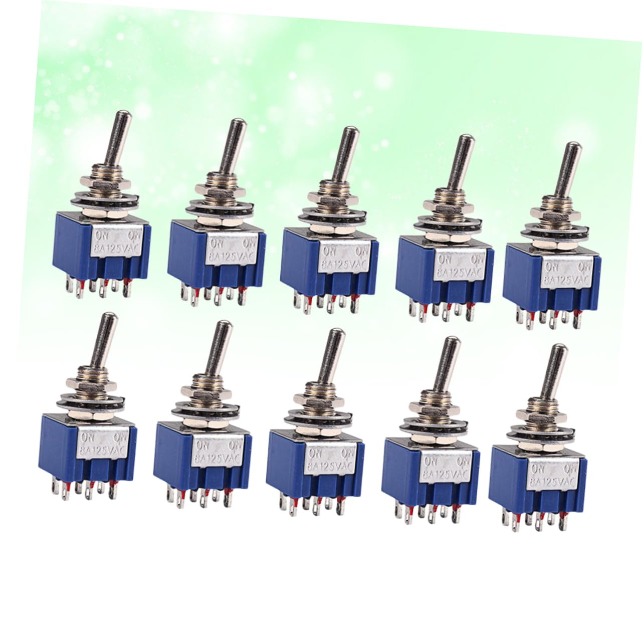 SOLUSTRE 60stücke Spdt Wippschalter Latching Toggle Blau Für Elektrische Geräte Positionen Robust Und Installieren Für Elektrische Gitarren Und Lampen