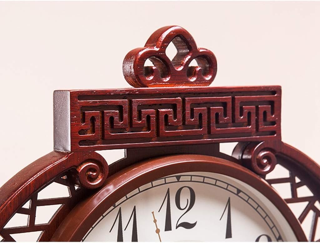 New Chinese Classical Table Clock Living Room Study Decoration Table Clock Home Personality Creative Chinese Style Small Table Clock Mute Red Table Clock