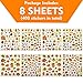 Thanksgiving Stickers for Kids 8 Sheets Thanksgiving Day Fall Party Supply Classroom Reward