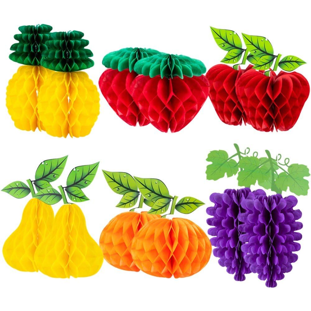 Suspensions boule de papier de soie ananas pour un anniversaire