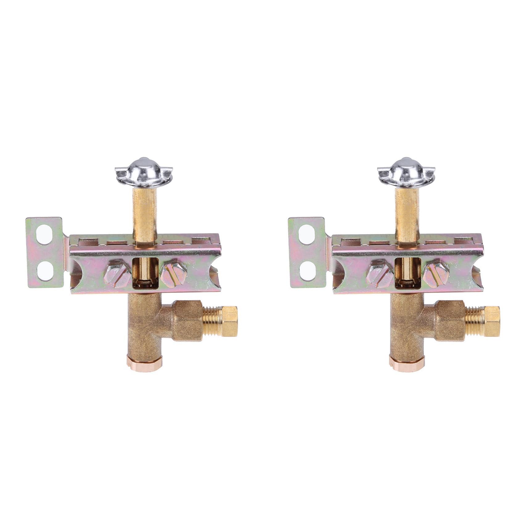 Jnchdghwa Photo Color 2X Pilot Burner One Way Flame Bracket Can Have Natural Or Lp Gas 3 Hole Propane/Butane Heavy Pilot Assembly