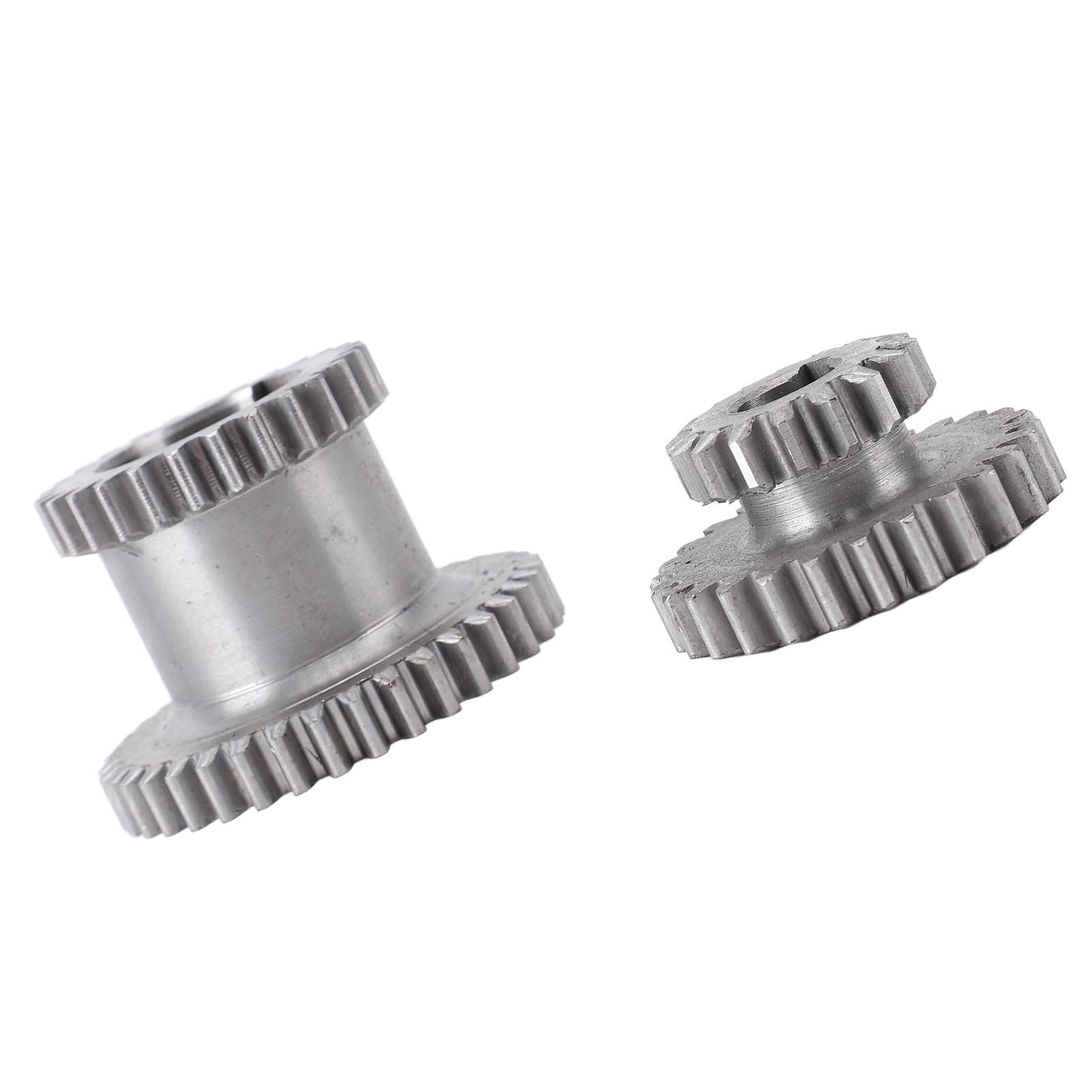 Parti duplicate fisse e scorrevoli - Set di ingranaggi in metallo per componenti di ricambio per trasmissione alta e bassa a 2 velocità compatibili con mini torni 0618 7 x 12, 7 x
