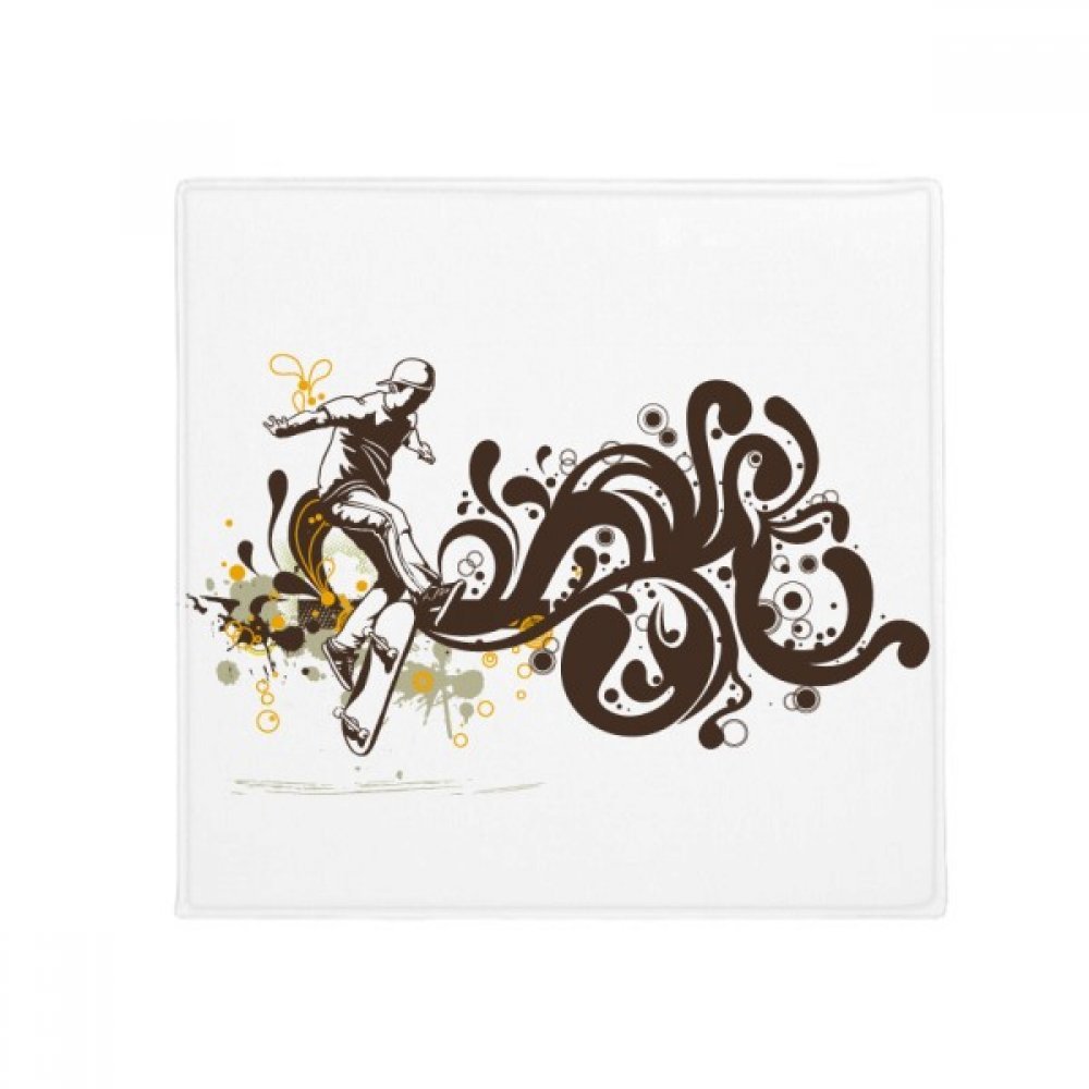 Tapis de sol ski fleur anti-dérapant 80cm pour cuisine et entrée