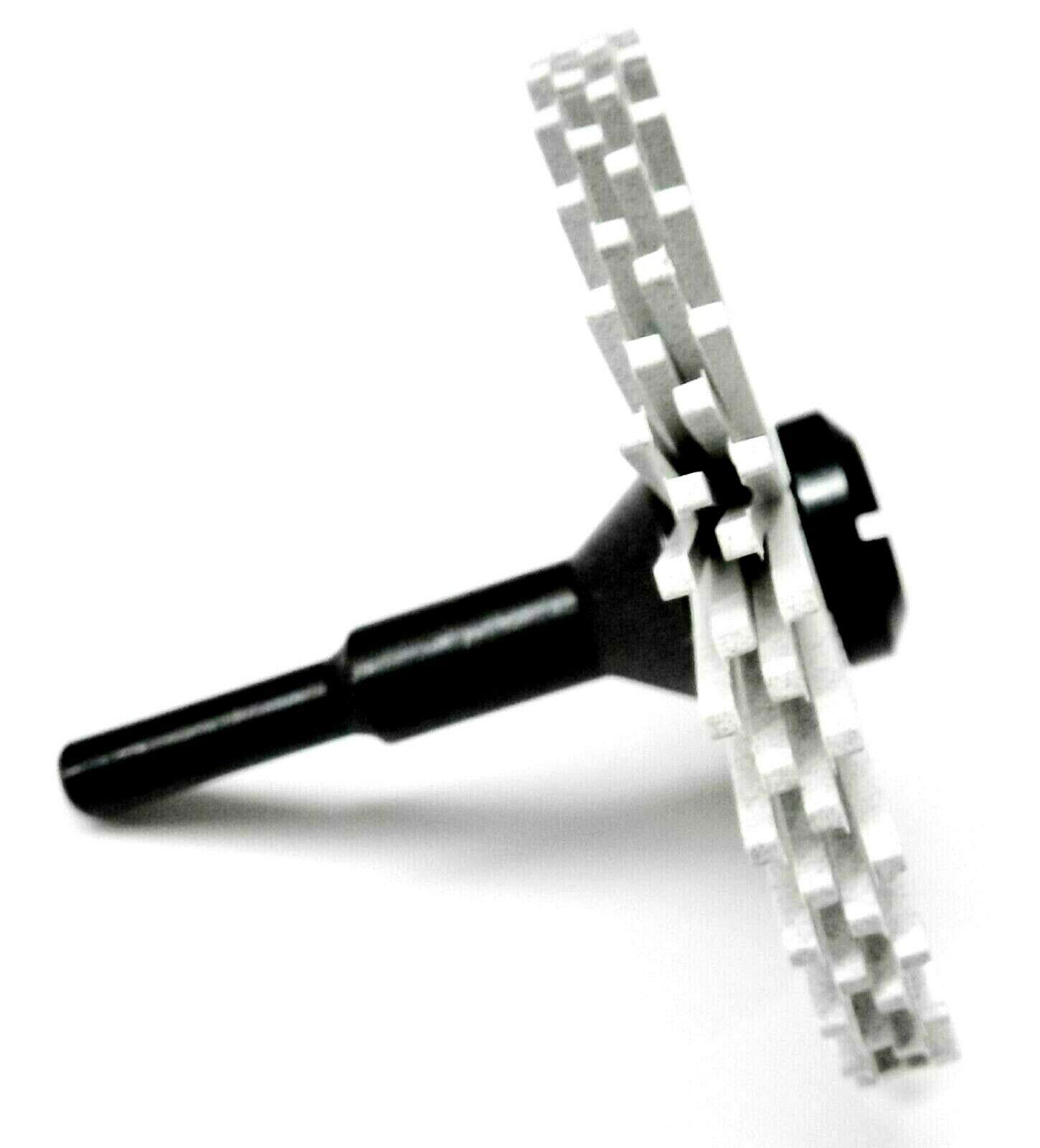 Radial Bristle Disc 3" White 120 Grit with 1/4" Mandrel 2 Brushes and Arbor Set