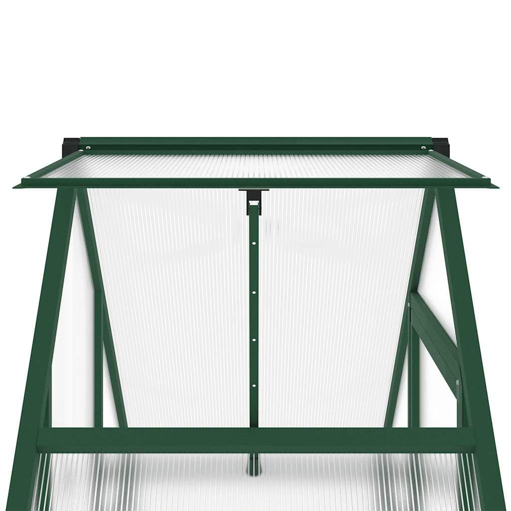Szklarnia z ramą fundamentową z aluminium i poliwęglanu, 169 x 58 x 195 cm, szklarnia do domku na pomidory, szklarnia do uprawy pomidorów, do wczesnej inspektu, balkonu, tarasu i ogrodu