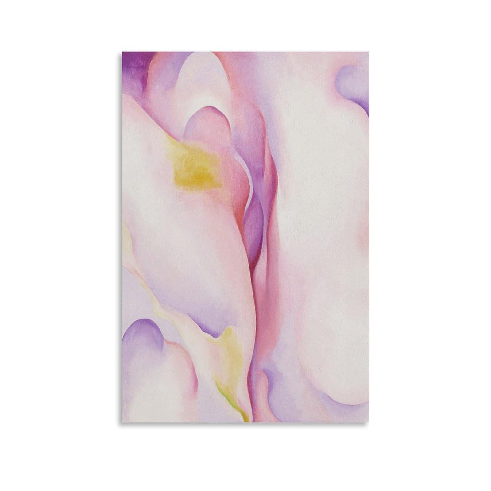 XuXueCC Georgia O'Keeffe Prints Wall Art Paintings Poster From Pink Shell 1931 Decorative Painting Canvas Wall Art Living Rooms Bedroom Painting Unframe 20x30inch(50x75cm)