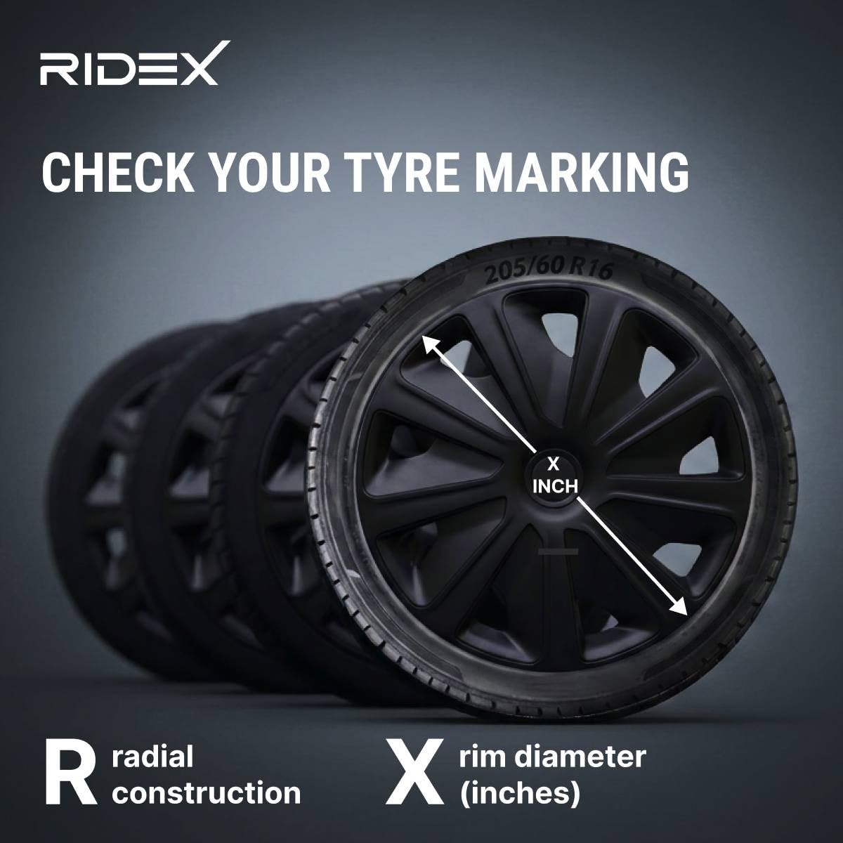 RIDEX 100009A0070 Copricerchi