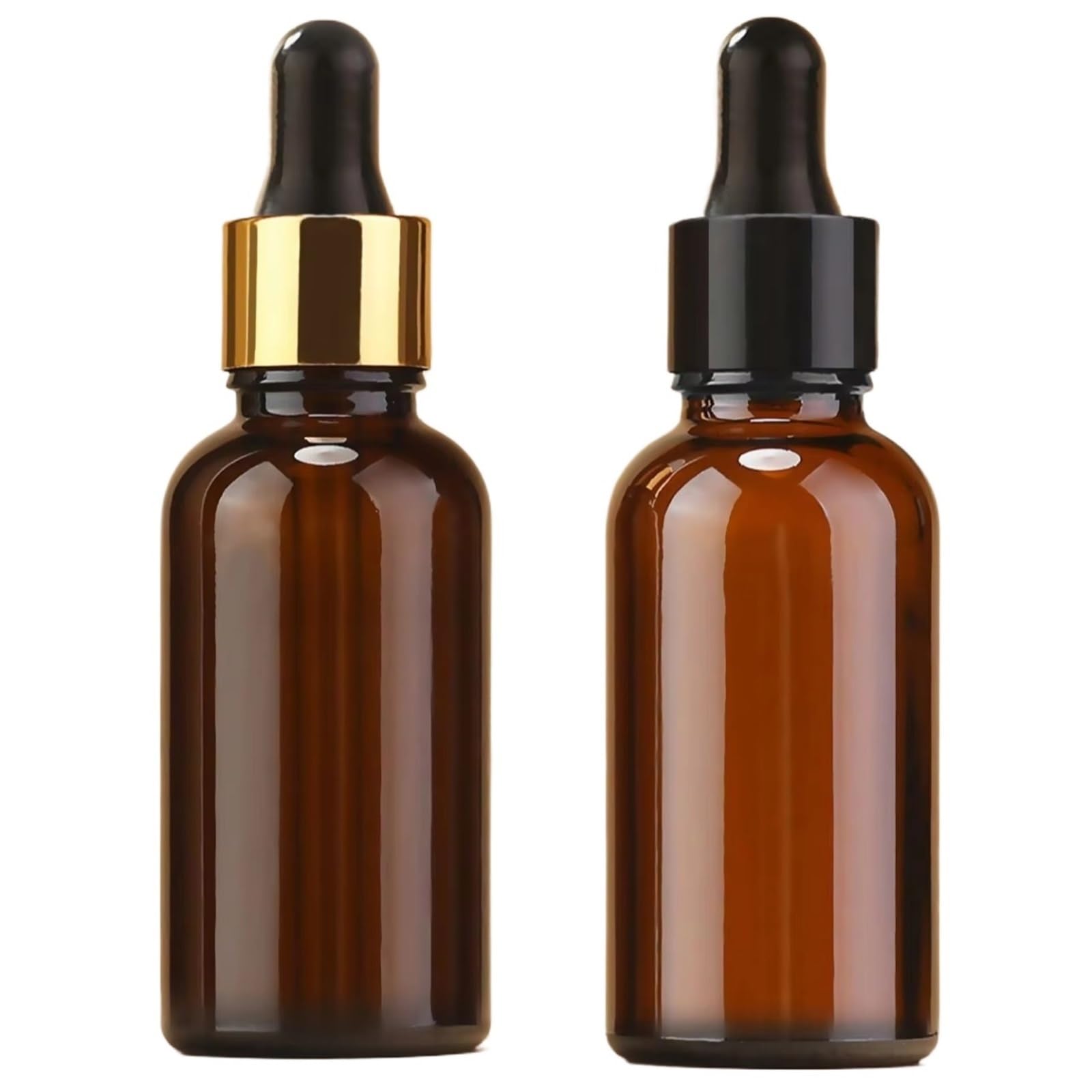 ZUXWUX Dropper dispensing bottle 30ML Glass Dropper Bottle Empty Refilled With Essential Oils, Cosmetics Fluid Containers(MULTI)