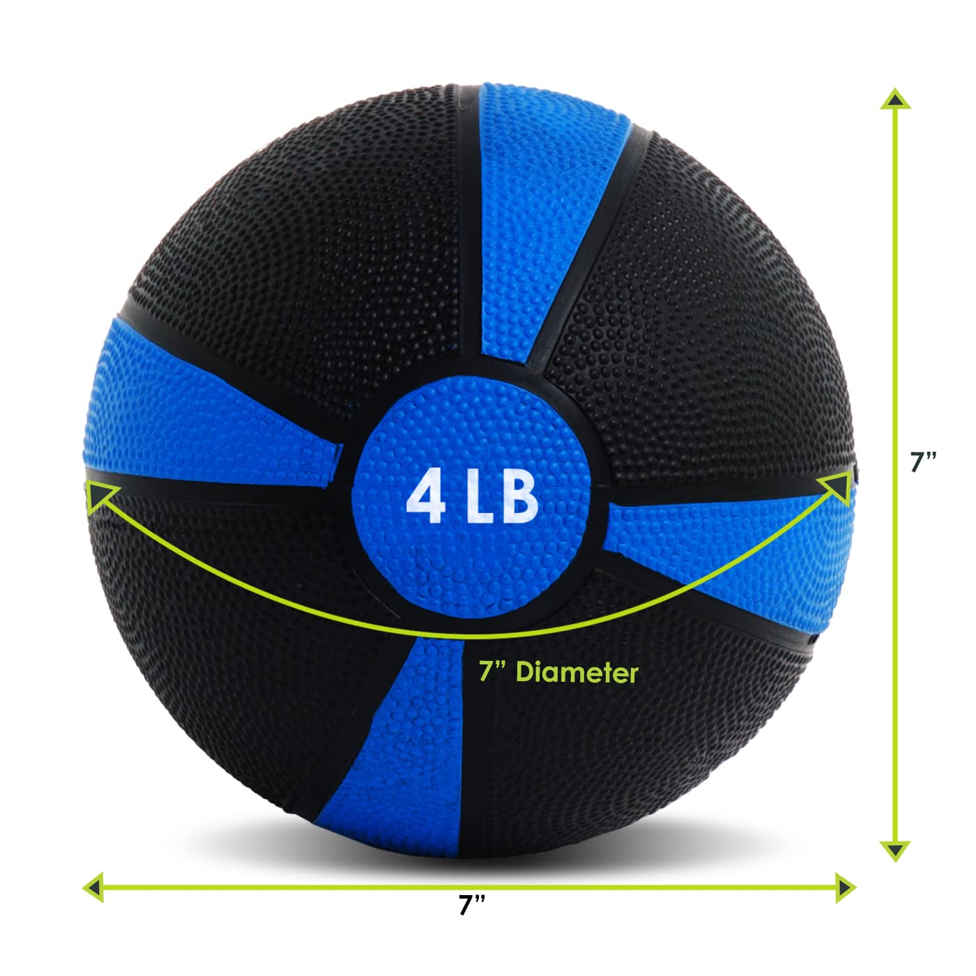 ProsourceFit Weighted Medicine Ball for Full Body Workouts, 4 lb.