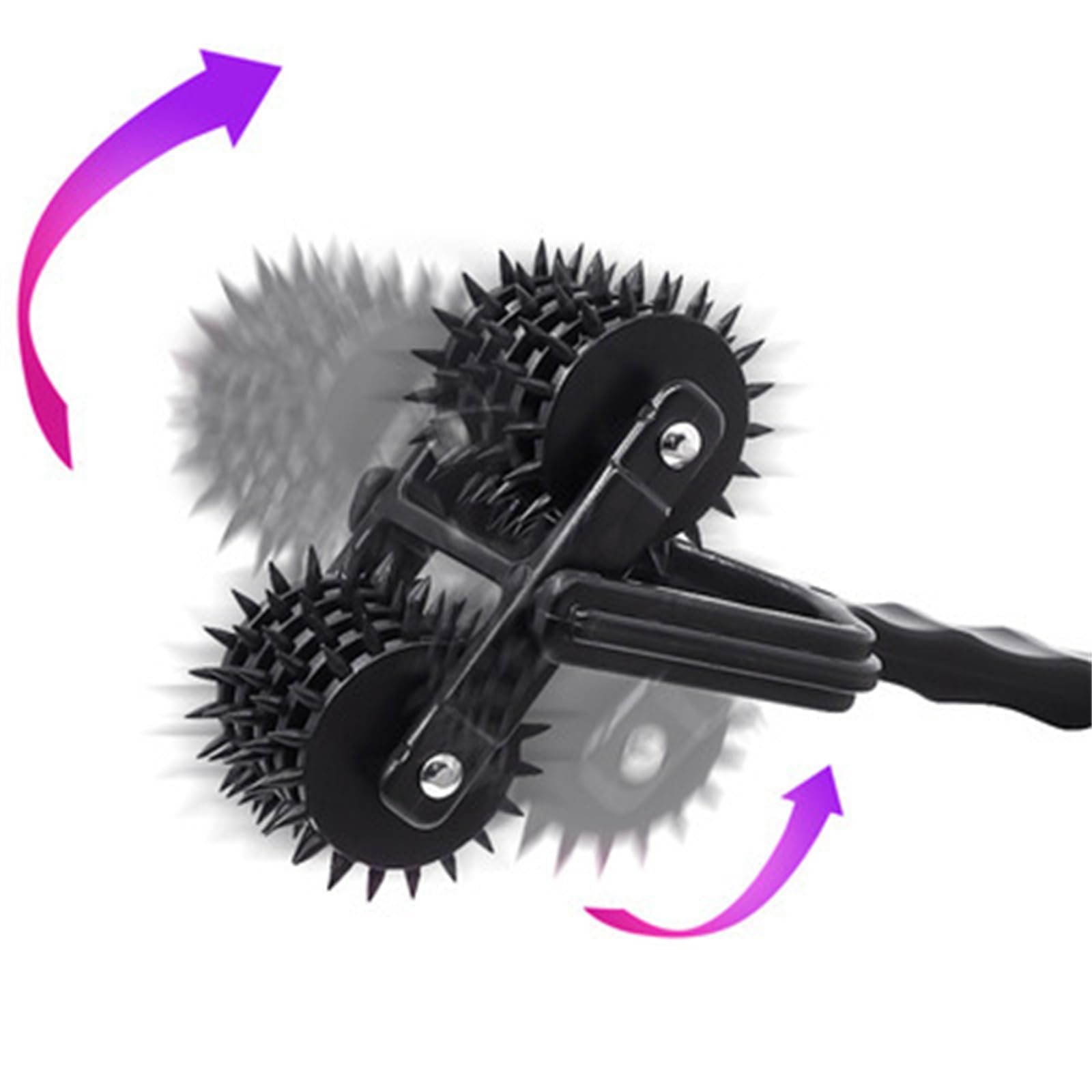 Plume à chatouiller avec roue à piqûres, chatouilleur de plumes douces avec roue en métal, taquineur pour jeux de rôle