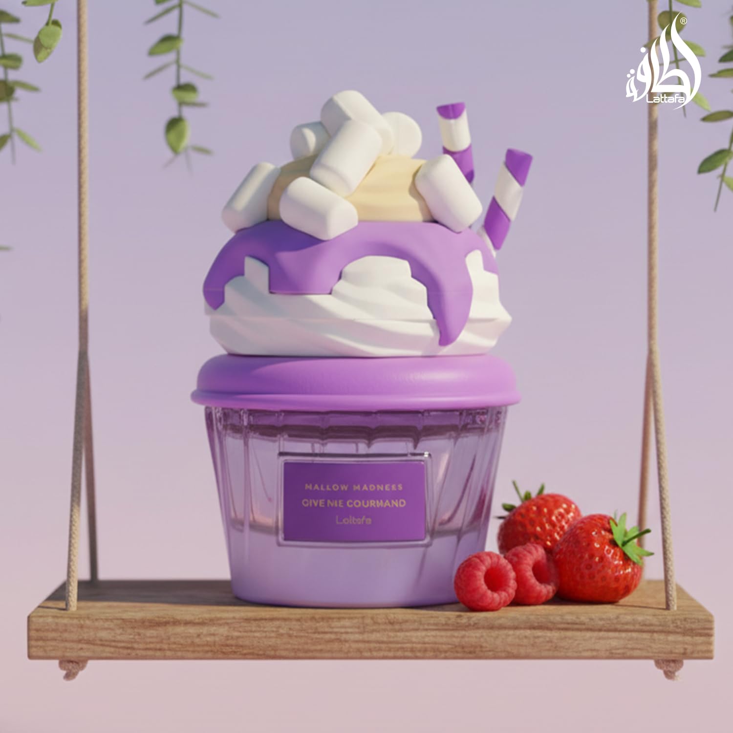 Lattafa Mallow Madness Eau de Parfum Give Me Gourmand Collection, Sweet Gourmand Fragrance, Marshmallow & Vanilla, Spray Form, 75ml, Long-lasting