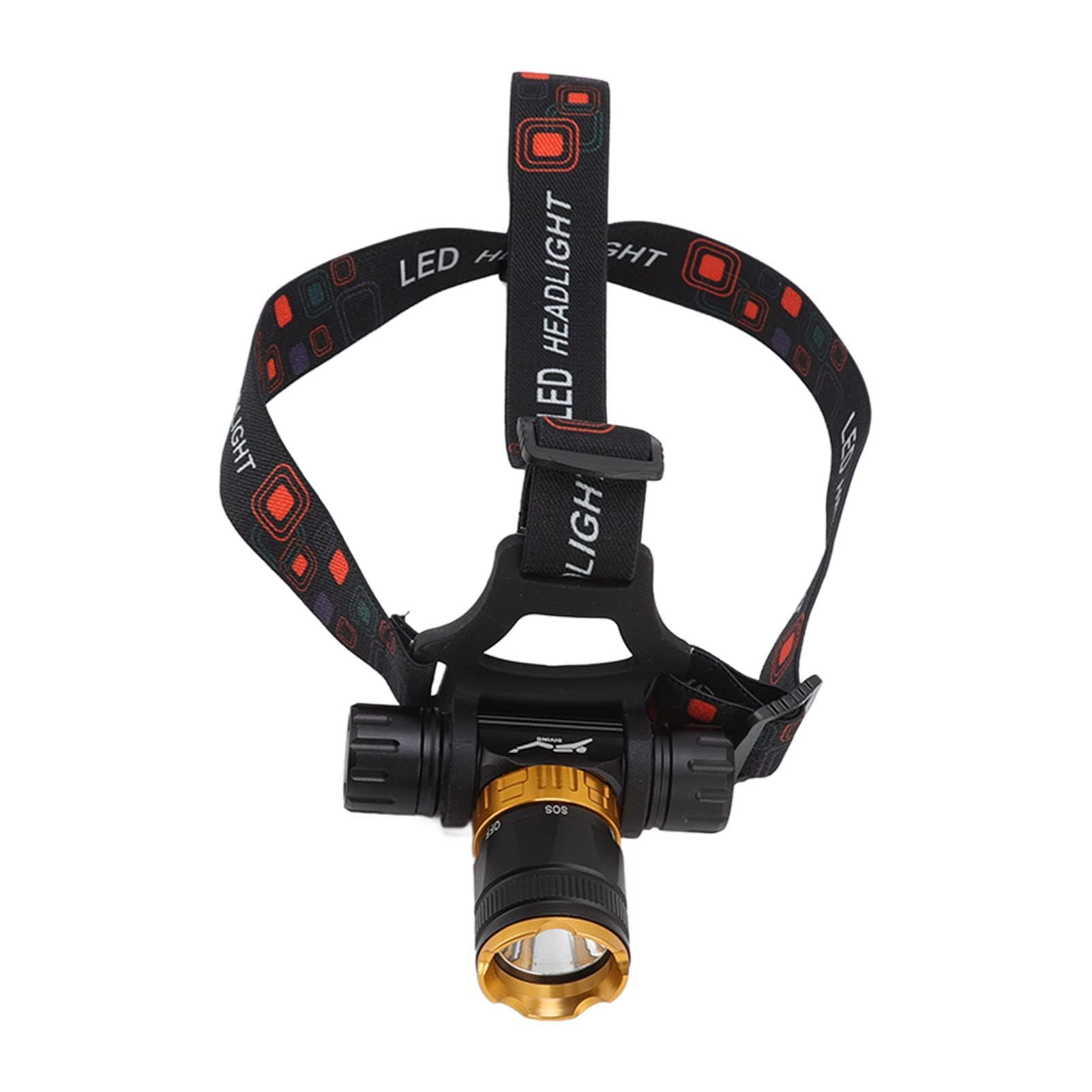 Lampada Frontale Subacquea, IPX8 Impermeabile, 5 Modalità di Illuminazione, Torcia in Lega di Alluminio per Immersione e Fotografia