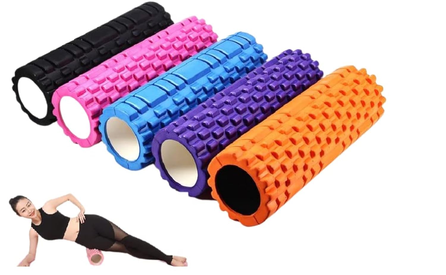 Ultimax Eva Yoga Foam Roller Floating Point Gym Physio Massage