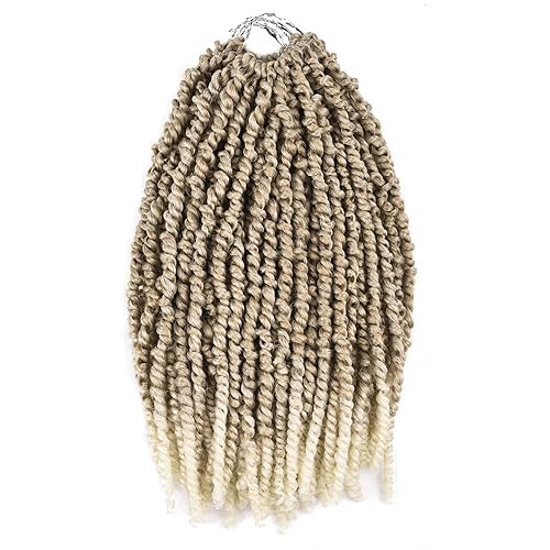 Silike 6 paquetes de 72 raíces de 14 pulgadas pretrenzado Passion Twist Crochet trenzado, cabello previamente trenzado Passion Twist para mujeres
