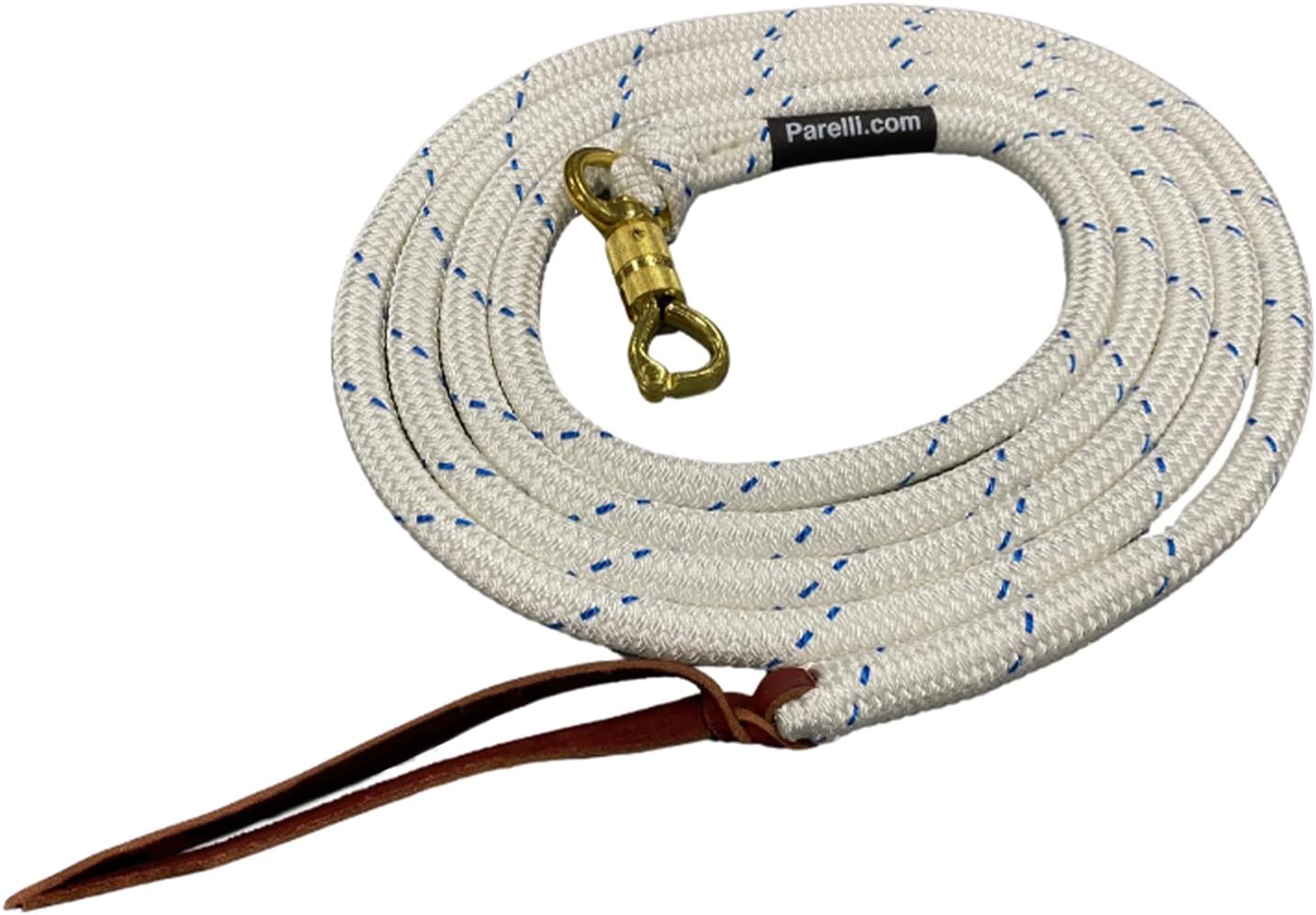 PARELLI 12 Foot Training Rope - Strong Everyday Use All-Purpose Horse Lead Rope with Loop & Latigo Popper | 9/16" Diameter Smooth Yachting Braid, Purple