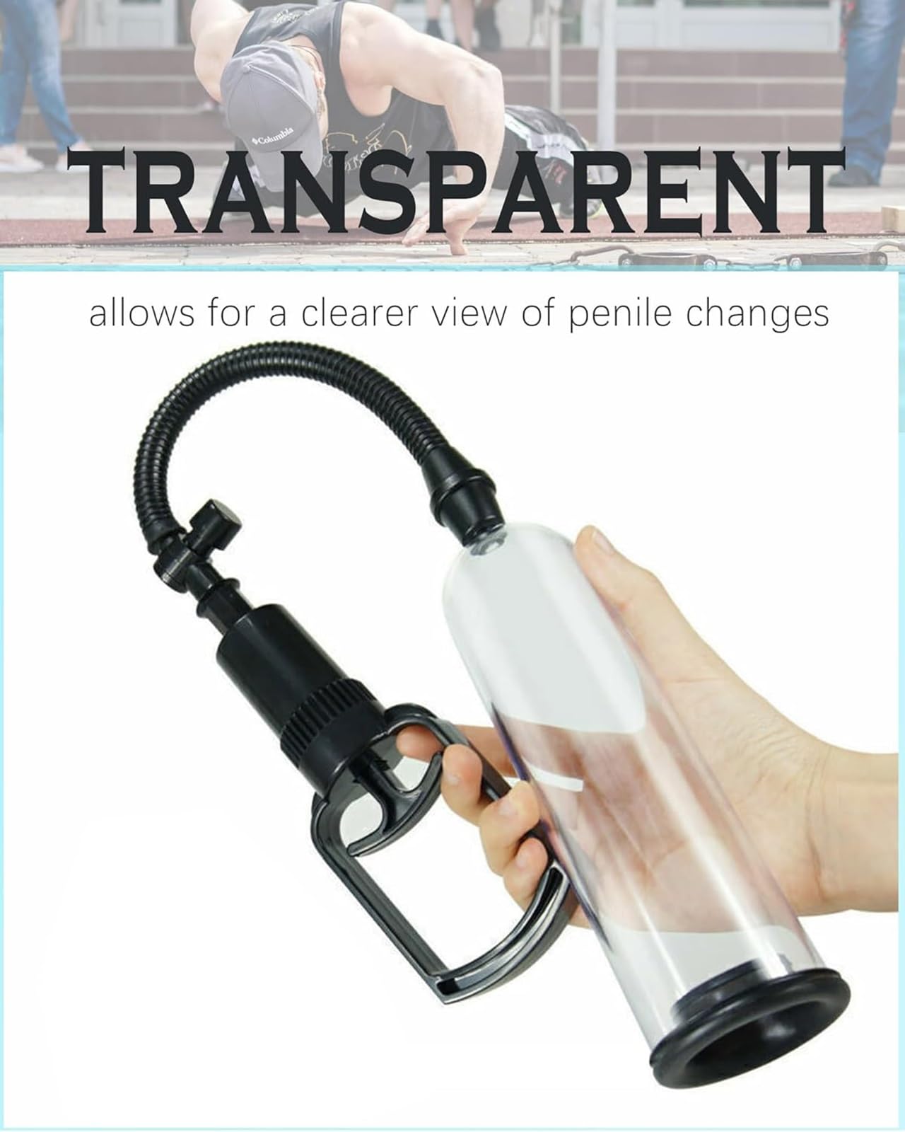 Pompe à Pénis, Extenseur de Pénis Agrandir le Pénis Pompe à Vide Masturbateur Jouet Sexuel Adulte pour Hommes Exercices pour La Fonction Érectile
