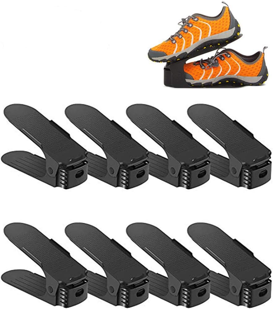 Organizzatore Scarpe Da Armadio - Set Di 8 Portascarpe Regolabili, Salvaspazio - Foto 2