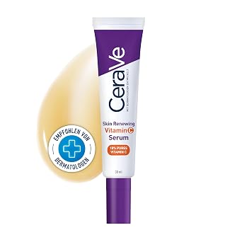 CeraVe Vitamin C Serum Face for Even & Radiant Skin 30 ml For normal skin with 10% pure vitamin C vitamin B5 and ceramides ultra-light texture dermatologically tested