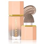 URQT Highly Pigmented Liquid Contour - Built-in Sponge Tip Sculpted Complexion Wand Contour Non-Greasy Long Lasting Natural Weightless Buildable Highlighters Contour Contouring Bronzer (102 SOFT TAN)