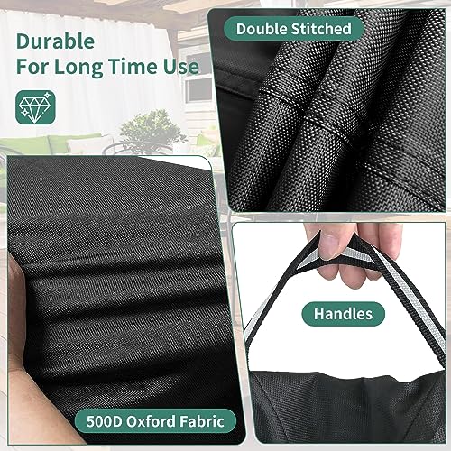 Housse ronde pour meubles d'extérieur imperméable 500D Ø243cm - 5