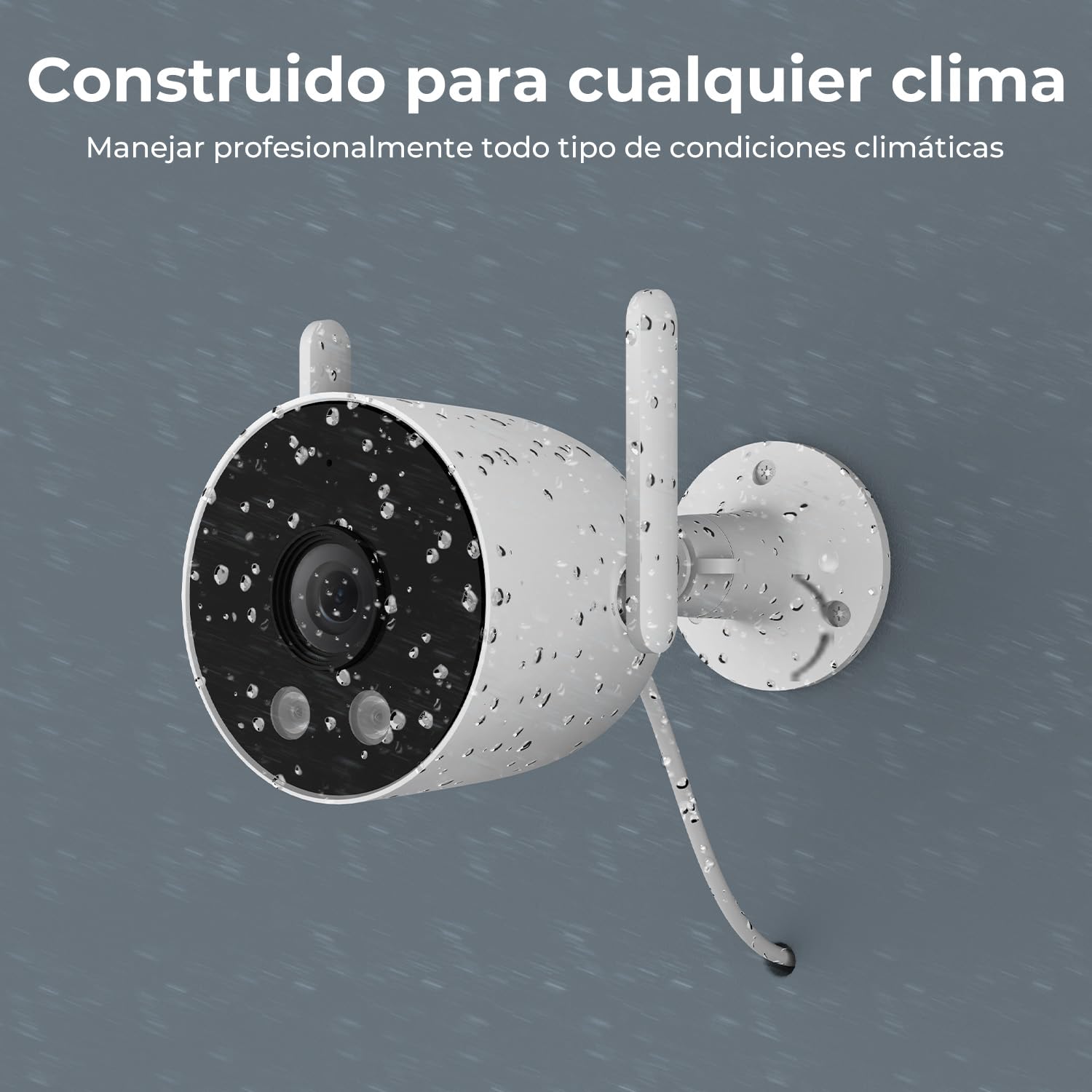 IMILAB 3MP/2K WiFi Cámara de Seguridad Exterior, Visión Nocturna en Color, Detección de Personas, Audio Bidireccional, Alertas de Movimiento, Compatible con Xiaomi Home, microSD hasta 256 GB(EC3 Lite)