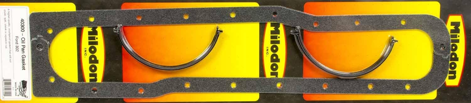 Milodon 40300 Premium Crushproof Oil Pan Gasket for Ford 302 and 289