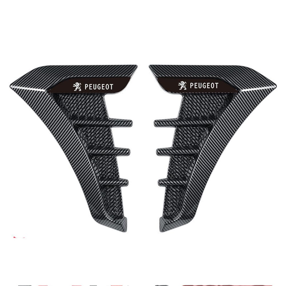 MOOWI Adesivo Per Auto In Metallo 3D Per Peugeot 206 207 - 2