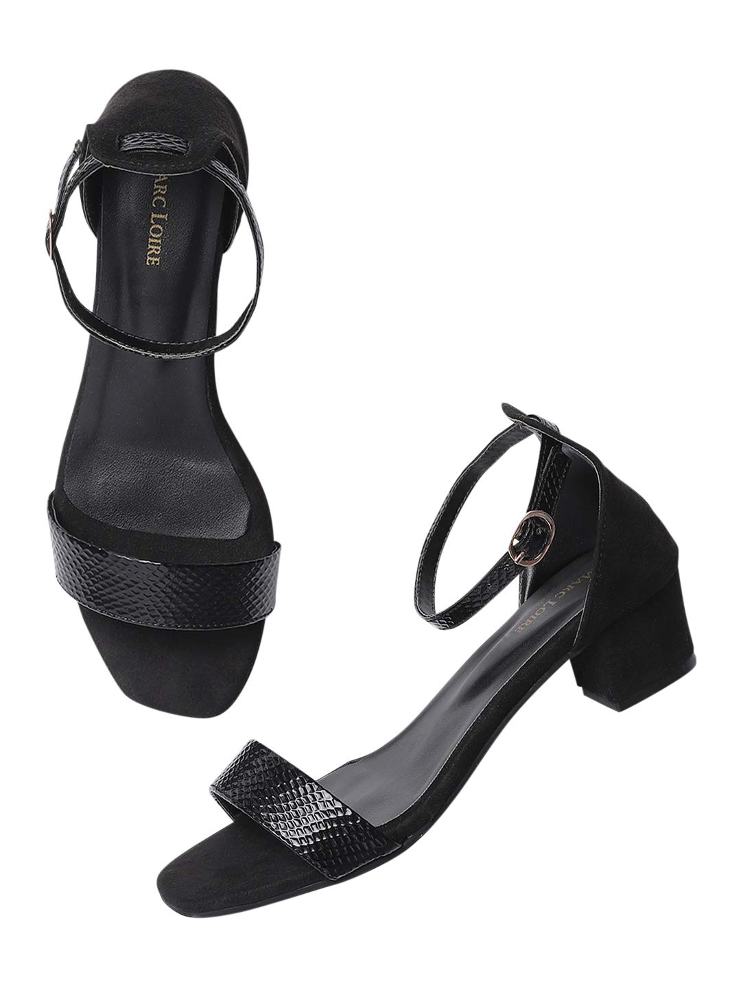 Marc Loire Women’s Block Heel Fashion Sandals with Adjustable Ankle Strap (B08ZS5JDG1) Amazon Price History, Amazon Price Tracker