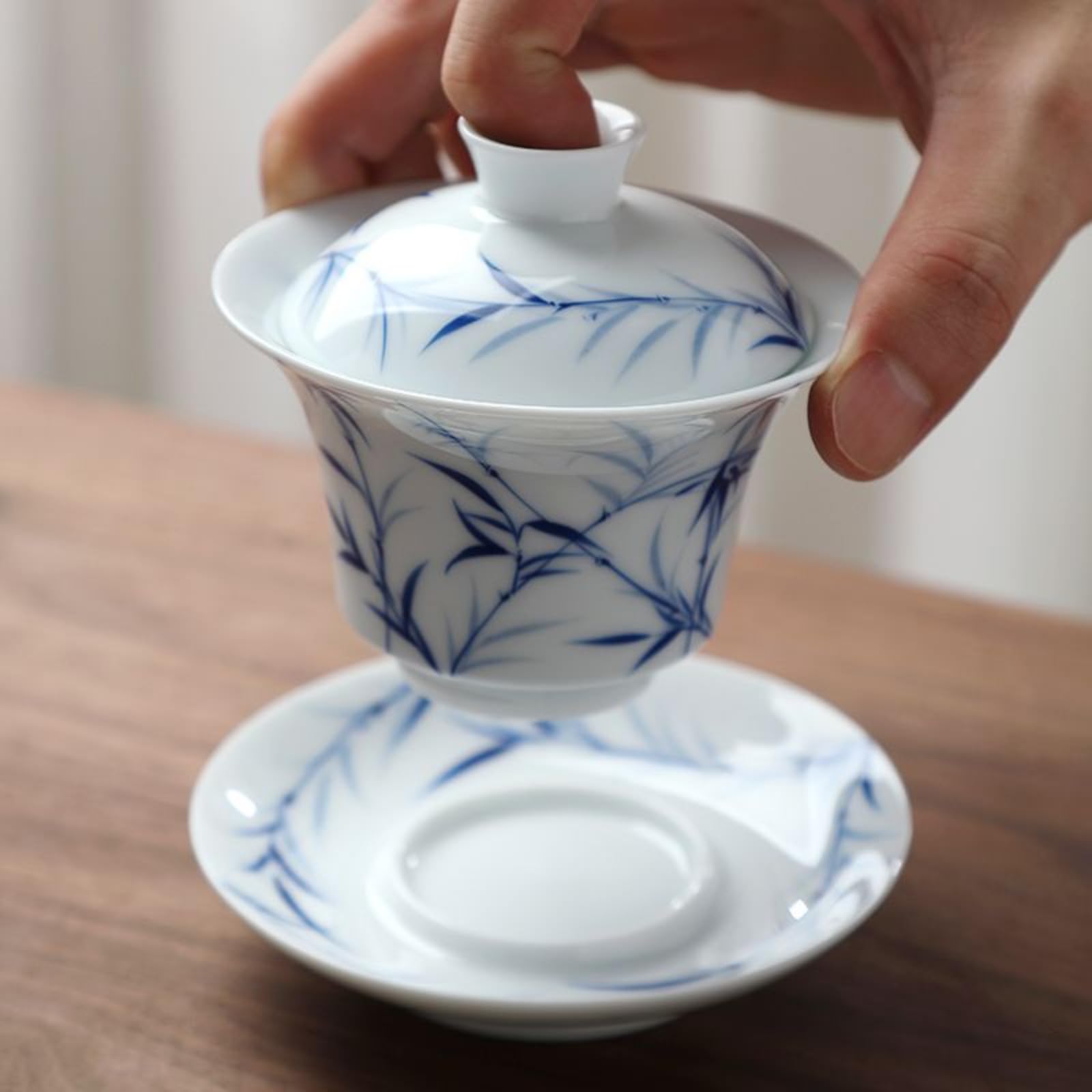 Ceramika ręcznie rysowana Gaiwan, 135 ml 125 g, chiński styl zestaw do herbaty Kung Fu miska do herbaty