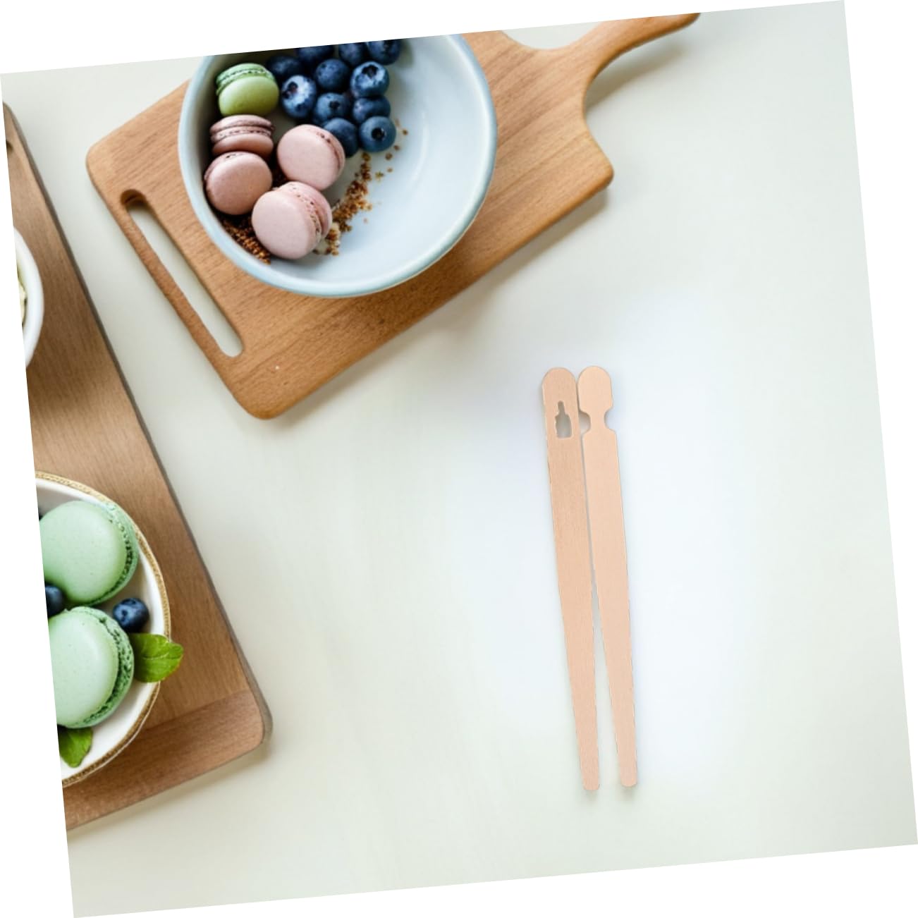 Healifty 200 Paires Pince pour Aliments Ustensiles de Cuisine Naturels pour Servir Fruits et Desserts Outil Polyvalent et Élégant pour Buffet et Cuisson Individuel