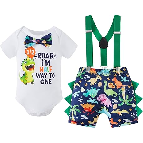 Toddler Baby Boys Half Year Birthday Melon Birthday Outfit