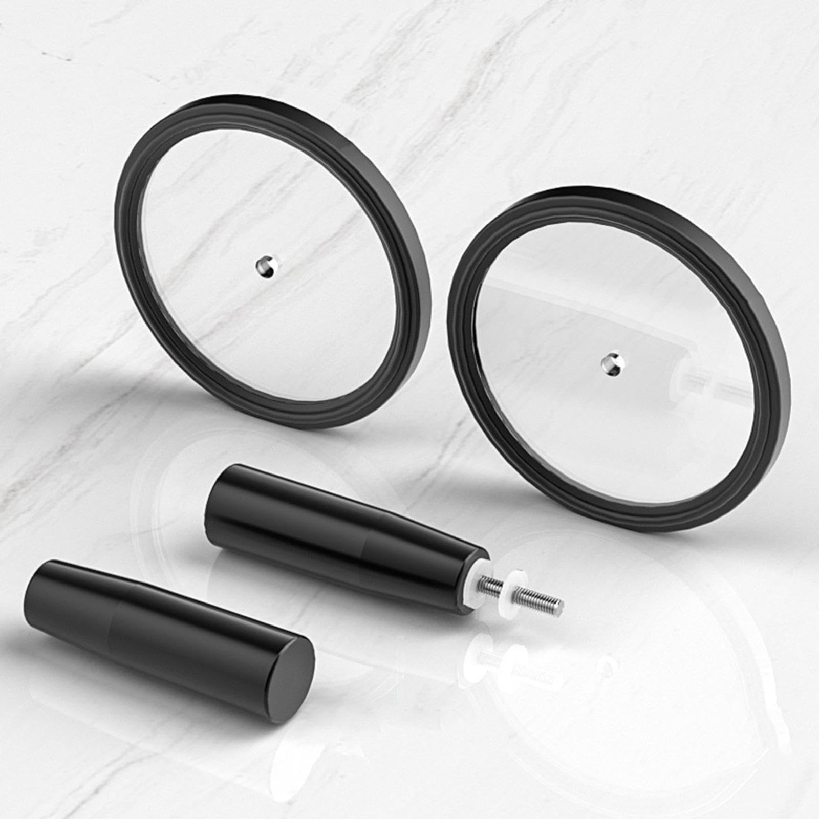 2 Piezas de Pinzas Limpiadoras de Discos LP, Clip de Limpieza de Vinilo, Accesorio de Limpieza, Etiqueta Protectora, Diseño de PP, Función Im, Negro