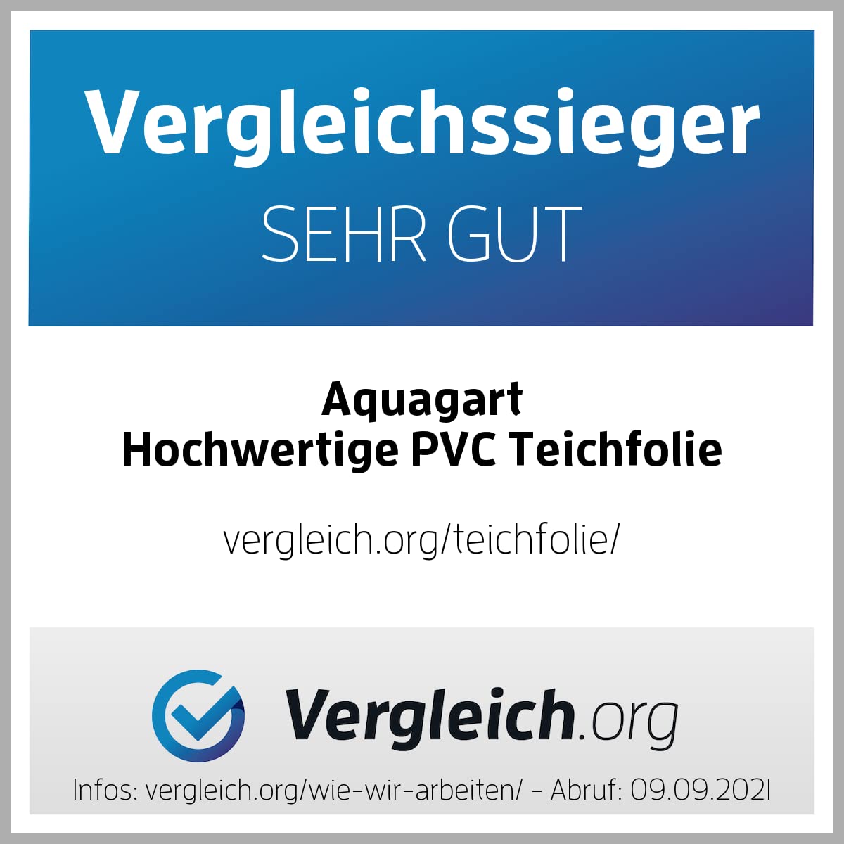 Aquagart PVC Teichfolie 0,5mm 5m x 6m schwarz UV-beständig witterungsbeständig Fisch und Pflanzenfreundlich