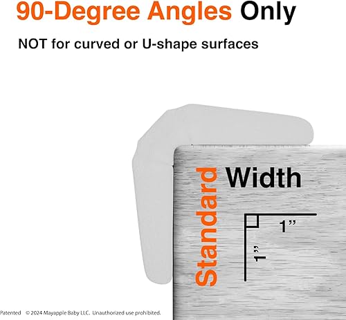 Miniatura 3 de Roving Cove PreFit (clásico) Protector de esquina para muebles (borde estándar de 15 pies, 4 esquinas), protectores de parachoques a prueba de