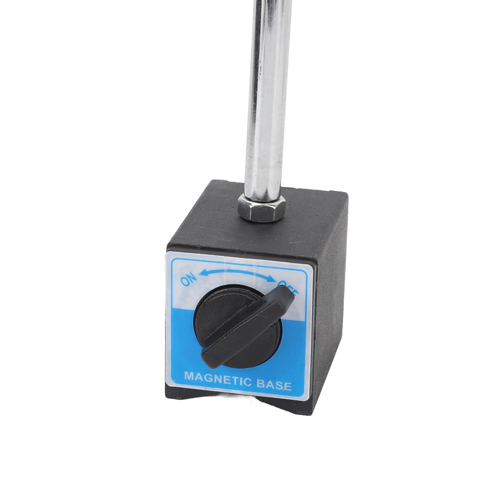 Comparador de Carátula con Base Magnética - Medidor de Alta Precisión (Precisión de 0,01 mm, Rango de 0-10 mm), Fuerza de Tracción de 80 kg con Ajuste Fino