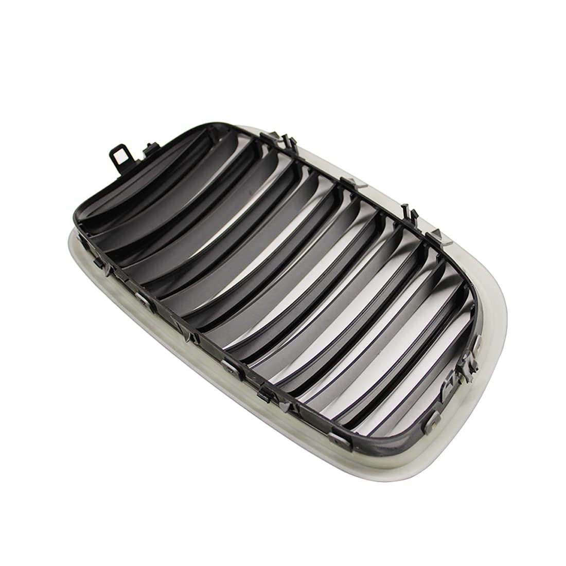 Grilles de rein de course avant noir brillant à double lamelle Grille de Sport adaptée pour BMW X5 X6 E70 E71 2007-2013 pièce de rechange d'accessoires de voiture