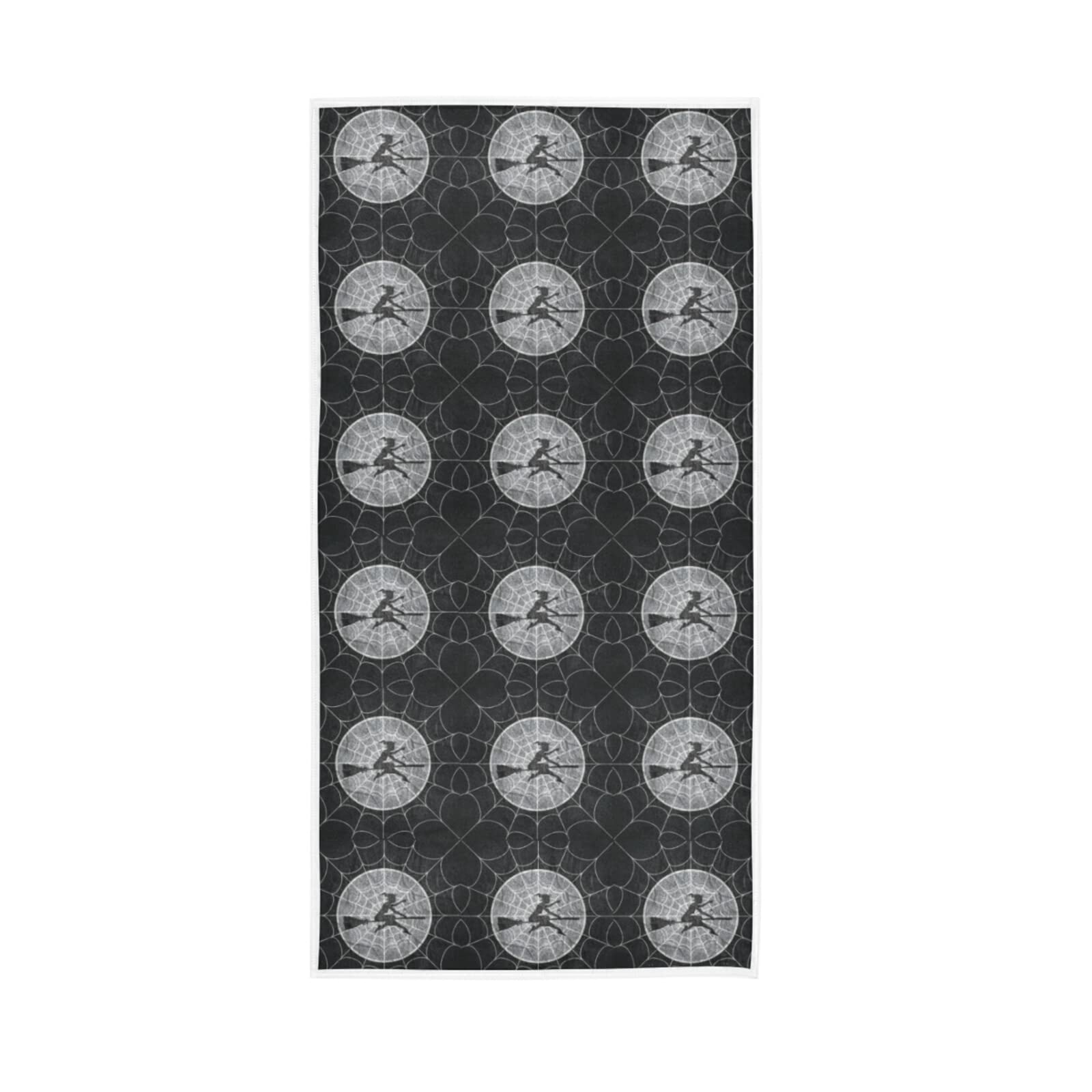 LSRCPD Retro Cobweb Spider Web Halloween Spooky Horror Witch Flying Soft Hand Bath Towel 30" x 15" Thin Fast Drying Absorbent Soft Towels for Kitchen Gym Spa Hotel Beach
