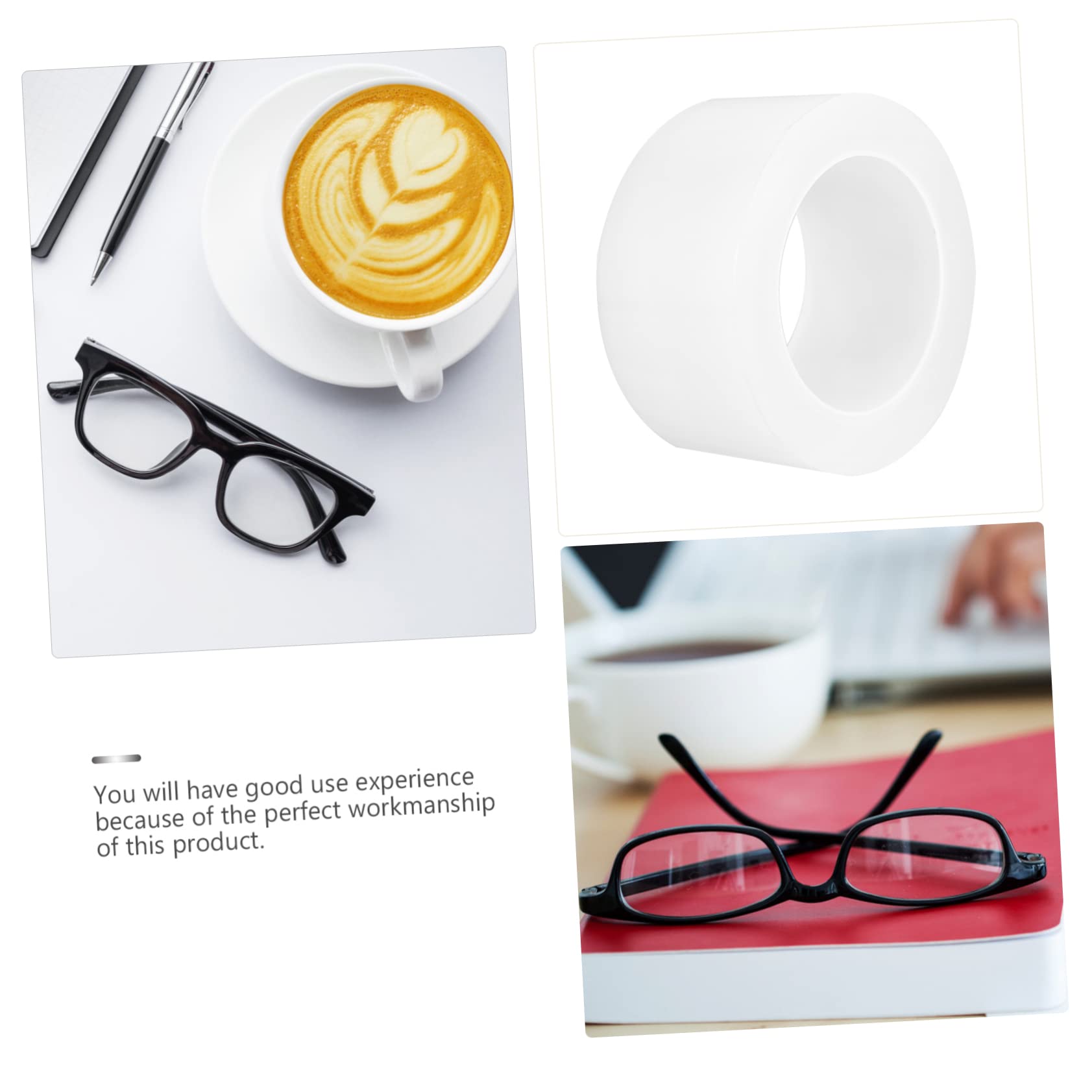 SOLUSTRE Lens Polish Protective Decal Slip Transparent Sticker for Eyeglasses Polishing Lightweight and Durable for Optical Shops Non Skid Grip for Safe Handling