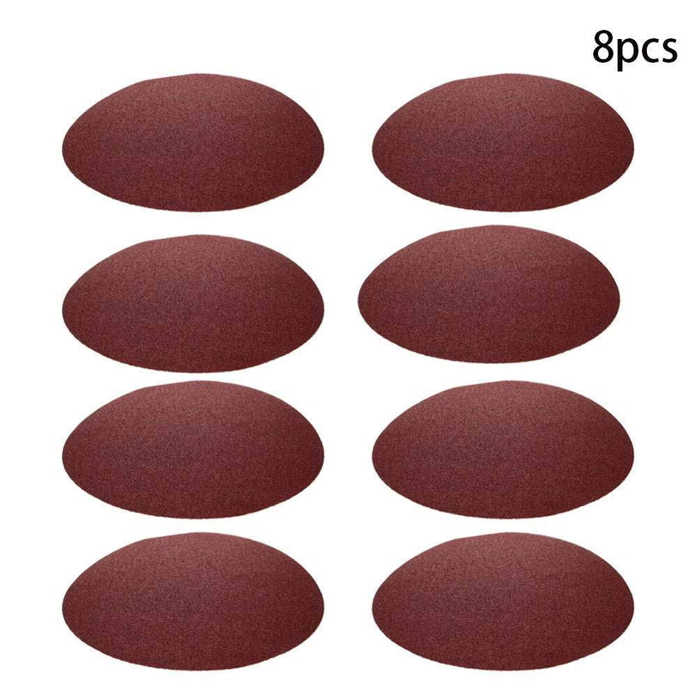 2/5/8 pezzi carta vetrata adesiva rossa 12 pollici senza foro utensile per levigatura abrasiva tonda allumina grana 40/60/80/100, grana 100 x5 pezzi