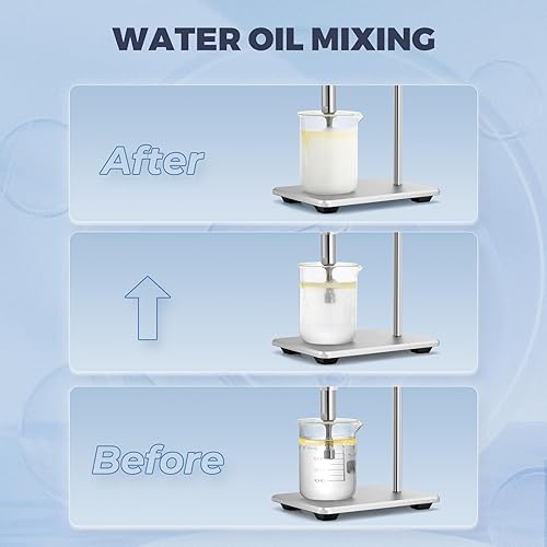 Miniatura 5 de Bonvoisin Homogeneizador ultrasónico de mano emulsionante Sonicador Procesador de células Disruptor Mezclador con soporte Estuche de transporte 110V