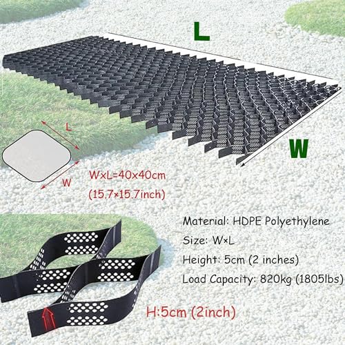 Grille de stabilisation pour gravier contre l'érosion en pente