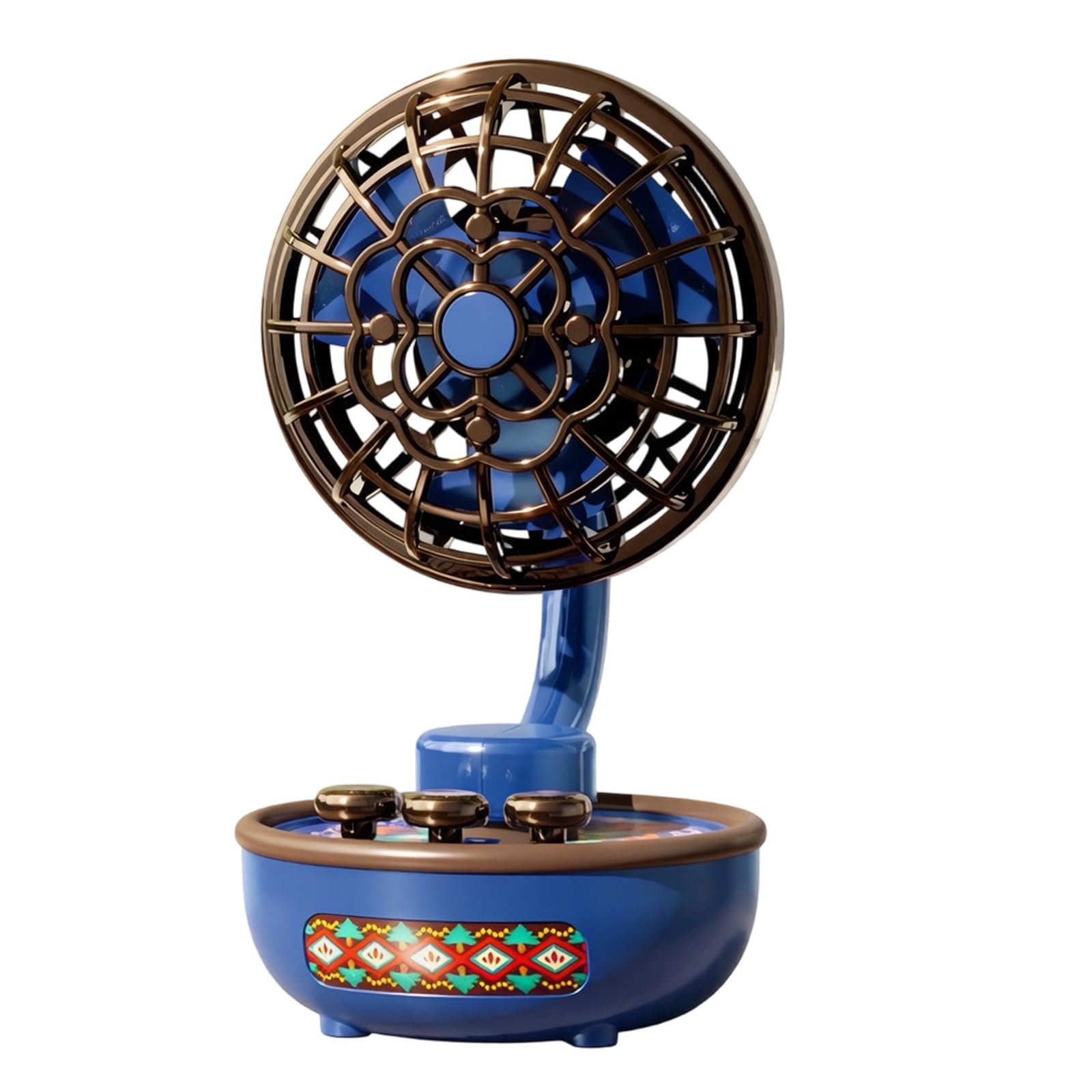 Buxuaaaa Desk Fan with Quiet Operate and 3 Wind Levels Rechargeable Air Circulators Fan for Home Offices Room Enduring Personally Small