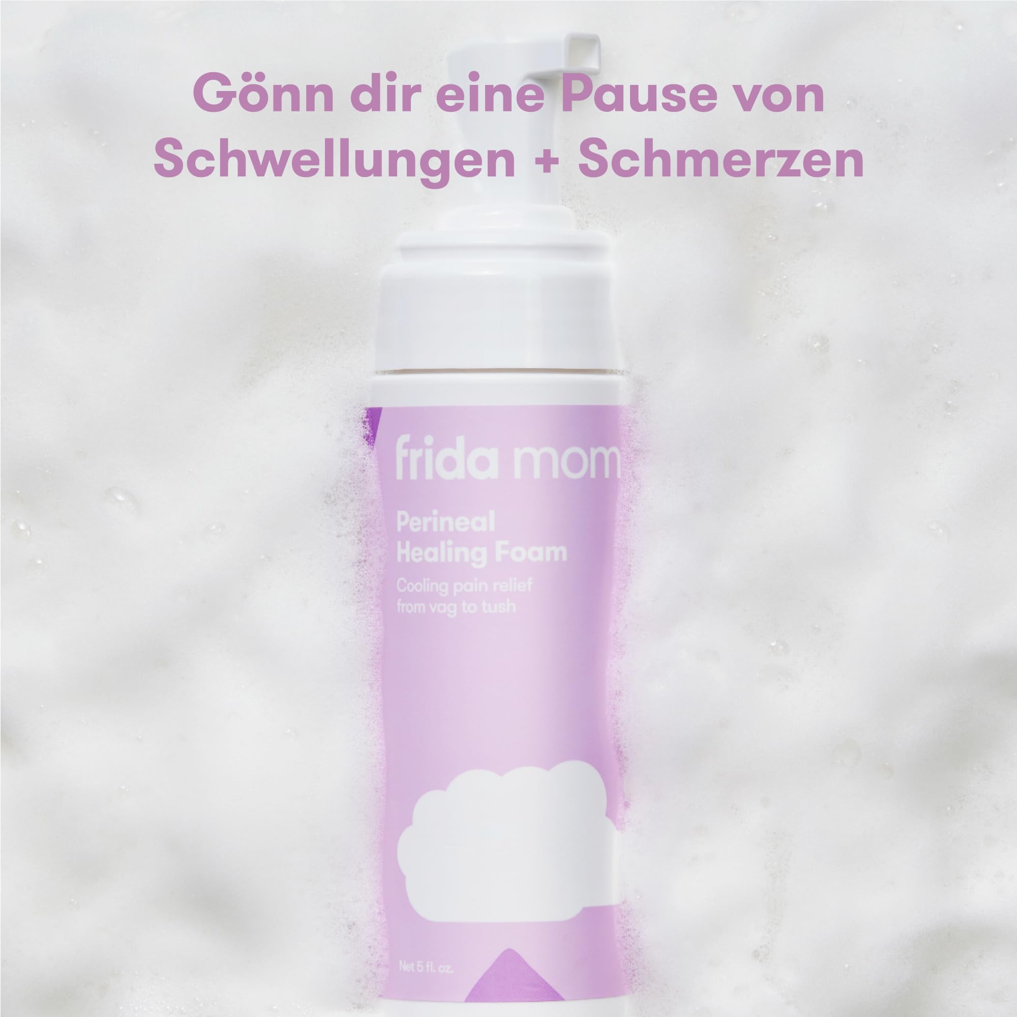 Frida Mom Wochenbett Intimpflegeschaum mit Hamamelis | Kühlend & beruhigend für Vulva bis Po | Reduziert Schwellungen nach der Geburt | Ohne Duftstoffe | Schritt 5 im Erholungsprogramm