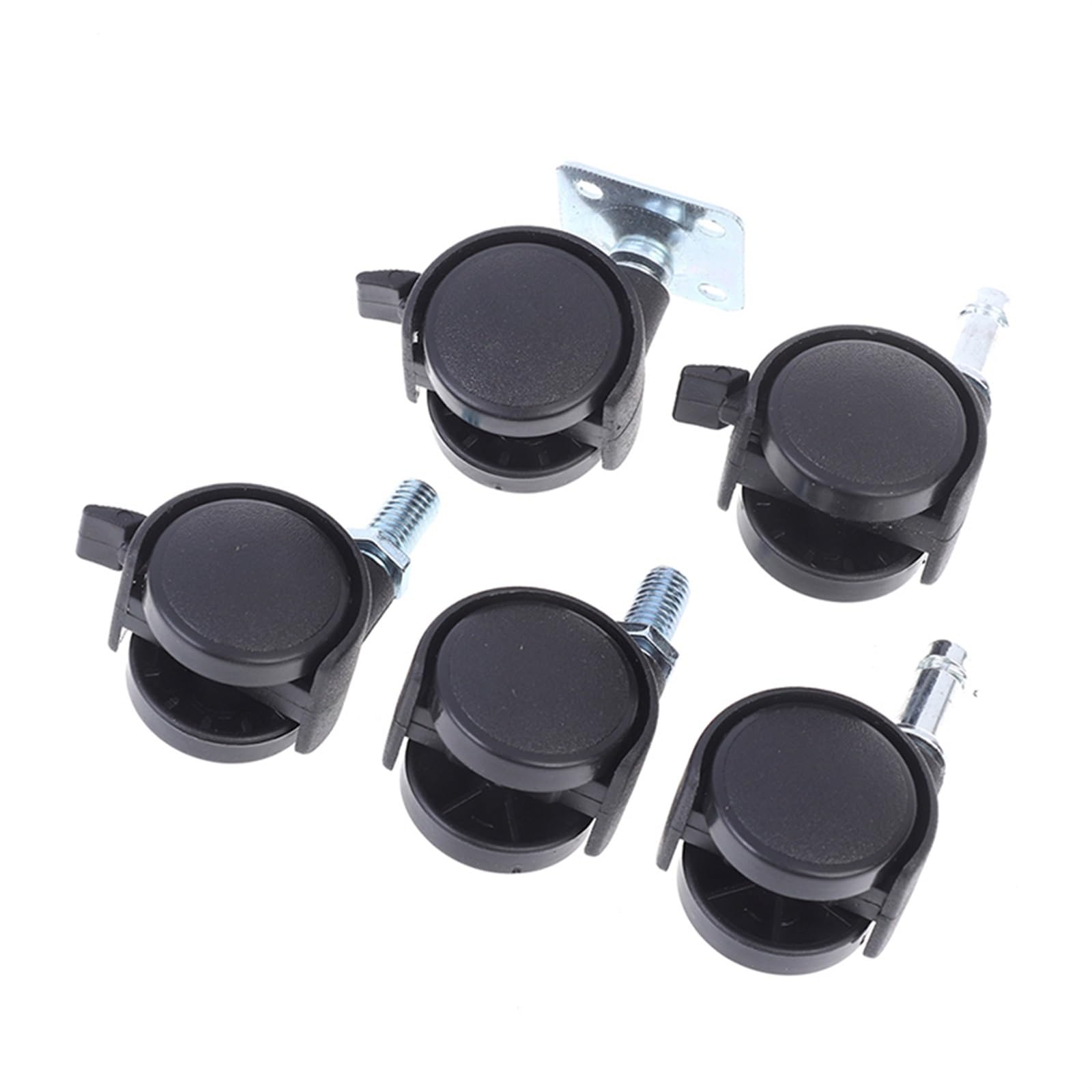 Lot de 4 roulettes pivotantes de rechange universelles de 30 mm pour chaise de bureau (A2)